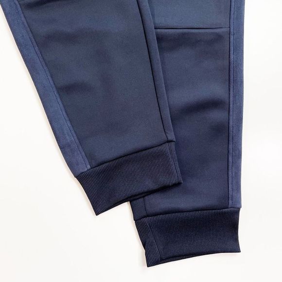 Sean John Jogger Track Pant Faux Suede Panel Night Sky Navy Blue L NWT - Picture 5 of 7